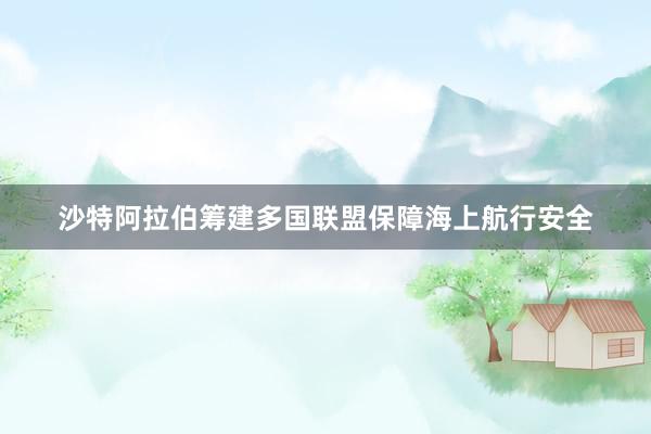 沙特阿拉伯筹建多国联盟保障海上航行安全