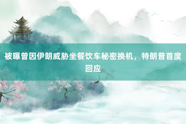 被曝曾因伊朗威胁坐餐饮车秘密换机，特朗普首度回应